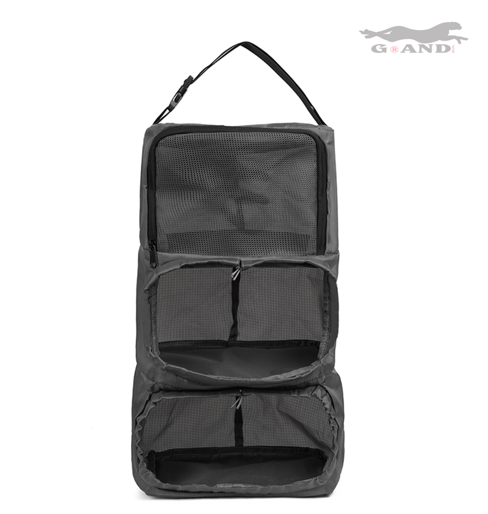 Голяма раница Grand Vectra 45x30x15–23 с органайзер – Черна - Image 11