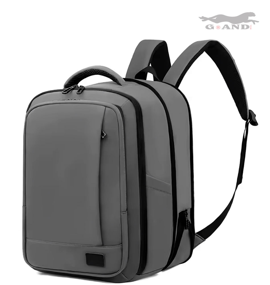 Голяма раница Grand Vectra 45x30x15–23 с органайзер – Сива - Image 10