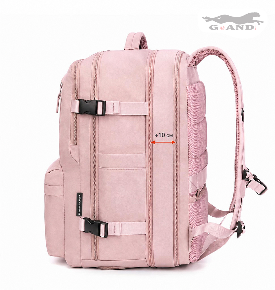 Раница за ръчен багаж Rovaris 40x30x20-30 Розова - Image 4
