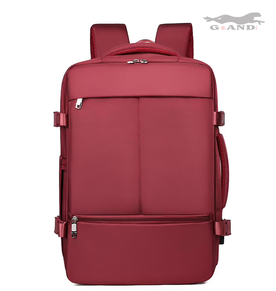 Голяма текстилна раница Grand Ruby 515 в бордо с разширител