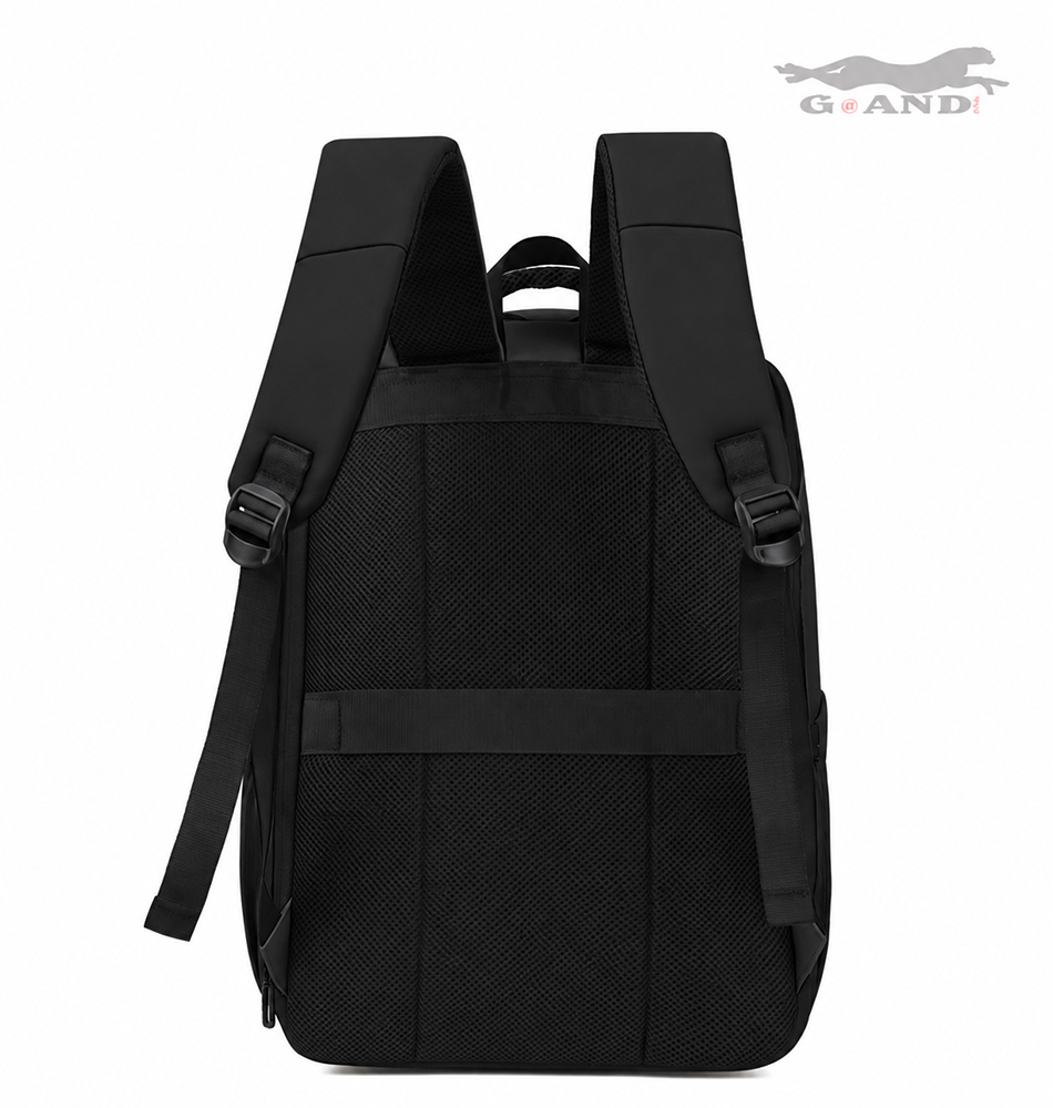 Голяма раница Grand Vectra 45x30x15–23 с органайзер – Черна - Image 7