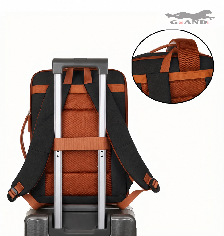 Раница TravelFit Air 512– За ръчен багаж в черно 40x30x12-20 - Image 5