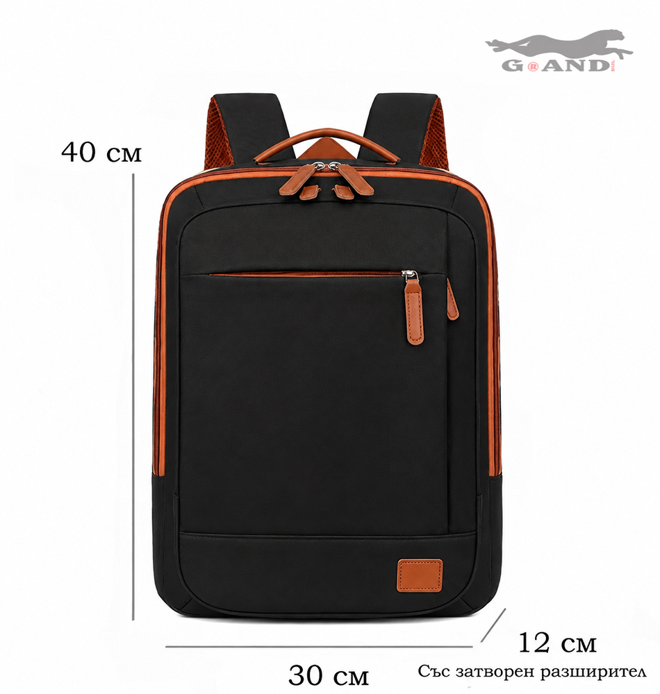 Раница TravelFit Air 512– За ръчен багаж в черно 40x30x12-20 - Image 6