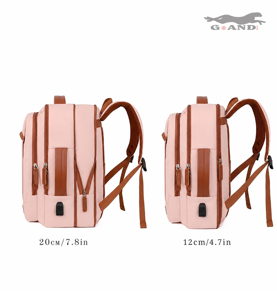 Раница TravelFit Air 512– За ръчен багаж в розово 40x30x12-20 - Image 3
