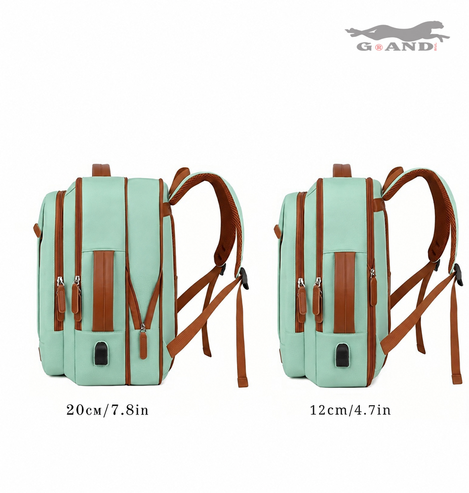 Раница TravelFit Air 512– За ръчен багаж в зелено 40x30x12-20 - Image 3