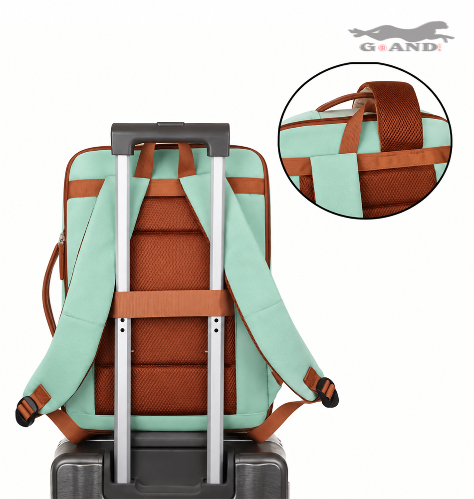 Раница TravelFit Air 512– За ръчен багаж в зелено 40x30x12-20 - Image 6