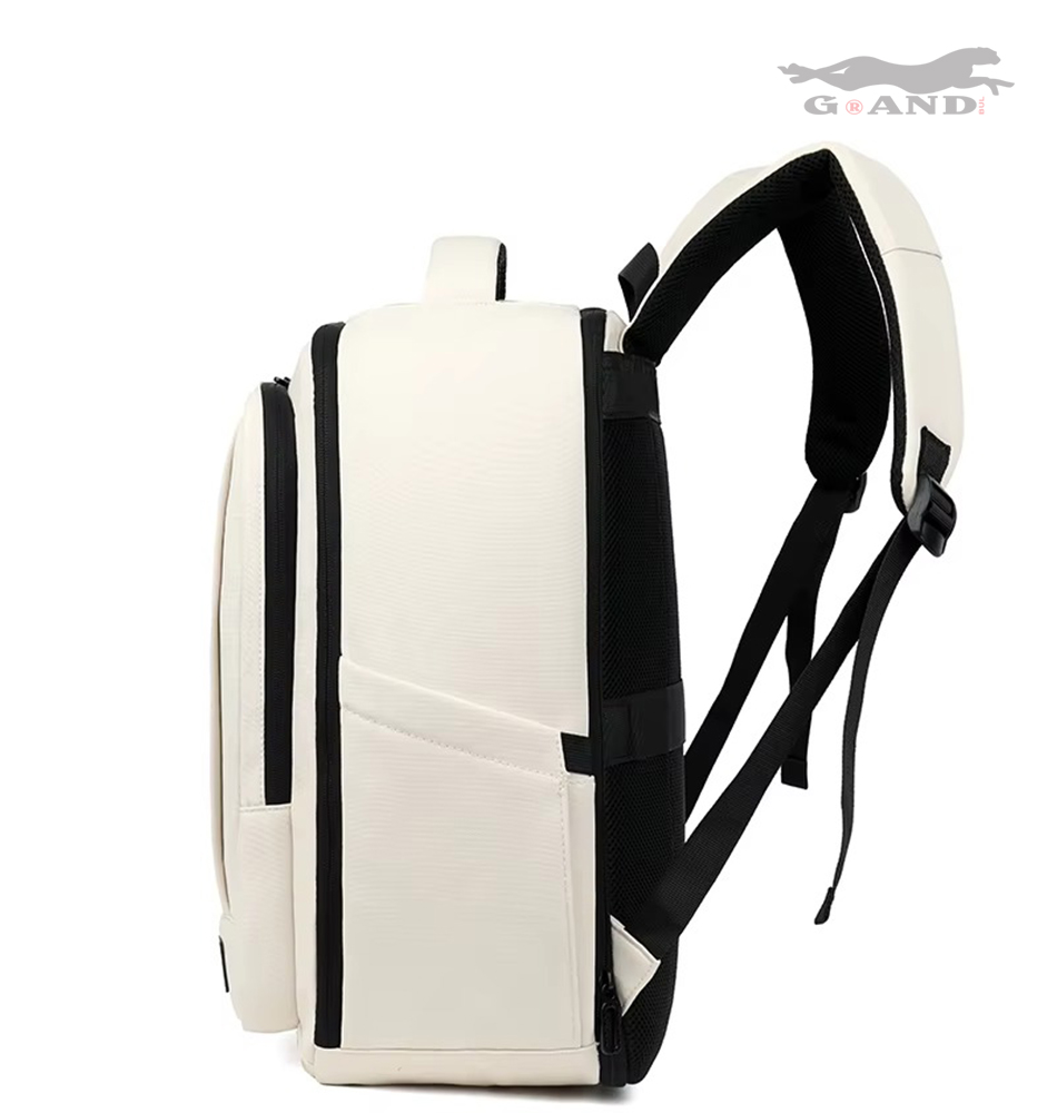 Голяма раница Grand Vectra 45x30x15–23 с органайзер – Бежова - Image 8